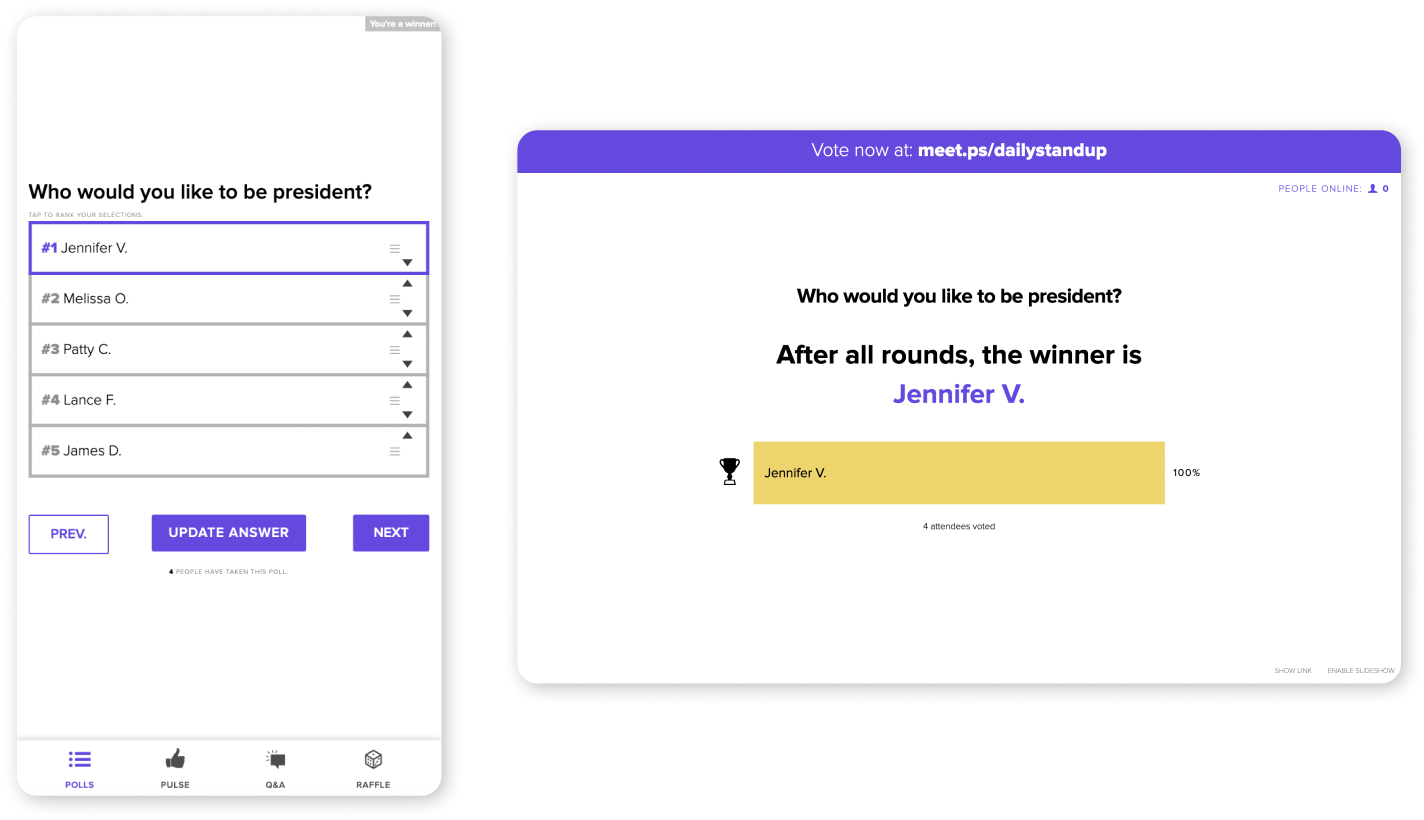 Real Time Polling Software Online Polling Tool MeetingPulse