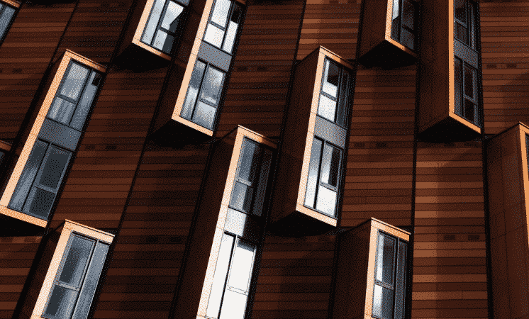 windows on a building