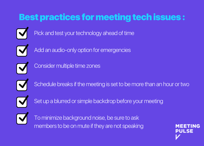 Virtual Meeting Best Practices