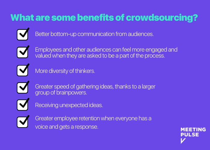 Idea Crowdsourcing Benefits
